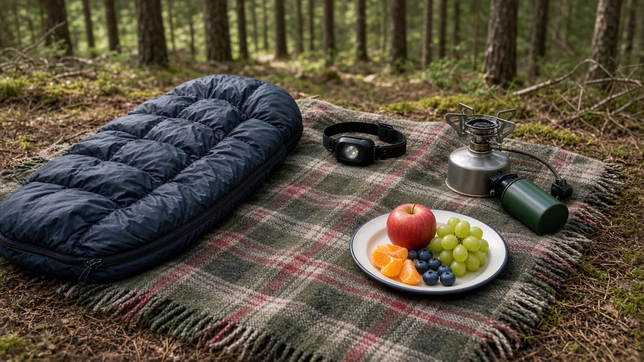 Carpa montada en un campamento al aire libre