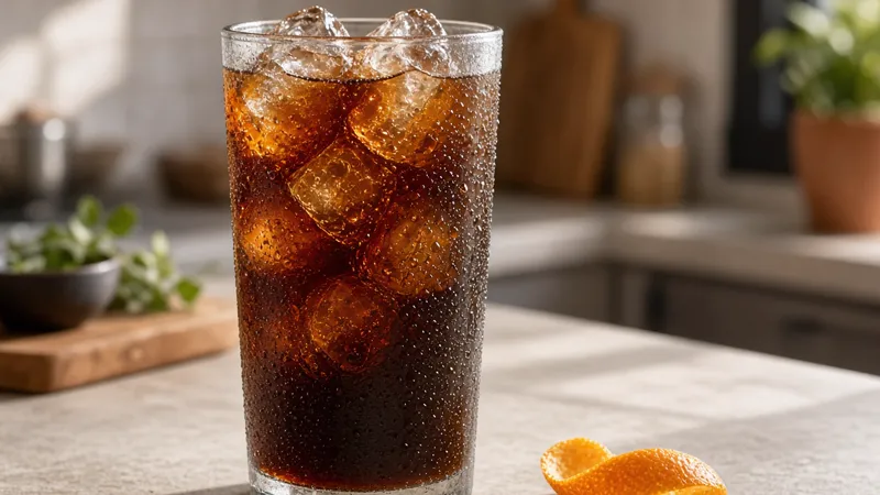 Cold brew servido con hielo