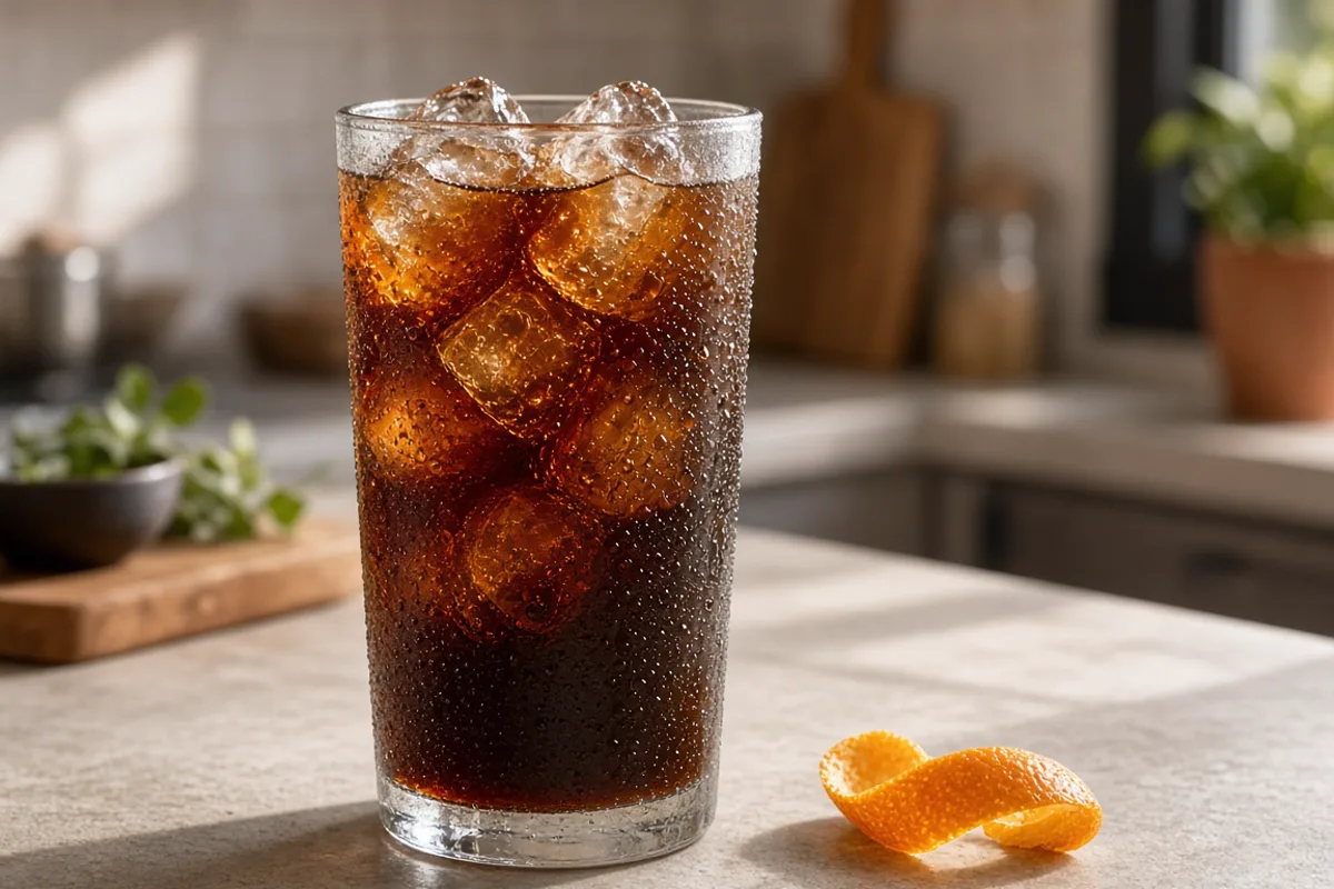 Cold brew servido con hielo